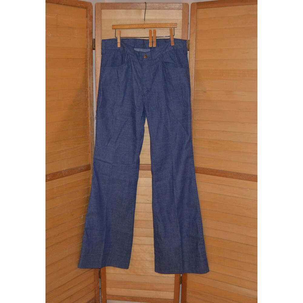 Vintage 1970s Flare Denim Jeans These scream Hippie Groovy Retro Mod